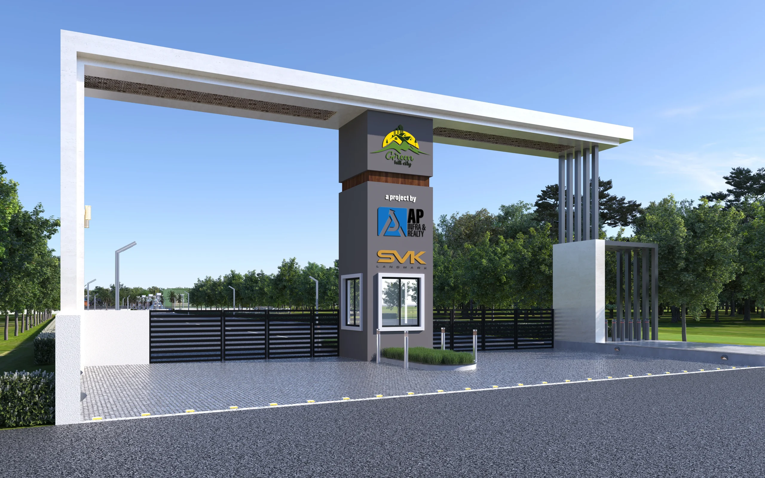 Entrance gate of green hill city project by svk landmark