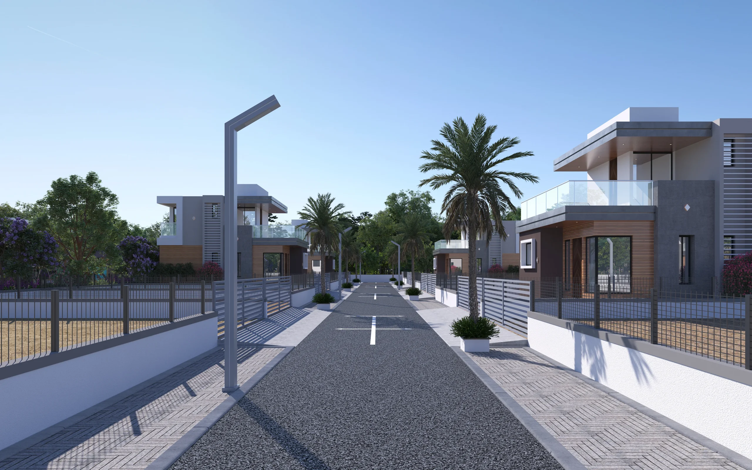 foothpath at green hill city project by svk landmark